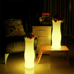 Nordic Illuminated Planter with Integrated LED Ambient Glow