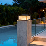 Modern Outdoor Pillar Lamp for Courtyard and Fence Lighting
