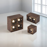 Walnut Multi-Head LED Recessed Downlights for Modern Interiors