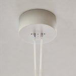 Nordic White Silk Pendant Light with Adjustable Drop