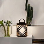 Perforated Stainless Steel Landscape Light with Warm LED Glow