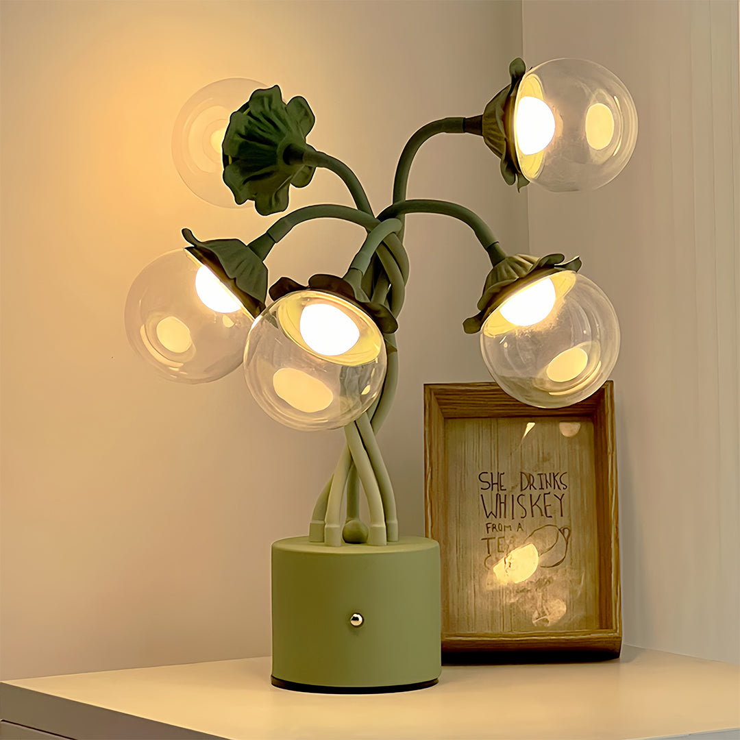 Bubble Table Lamp with Adjustable Stems – French Country LED Accent Light