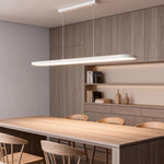 Modern Oval LED Pendant Light in Black, White, or Coffee