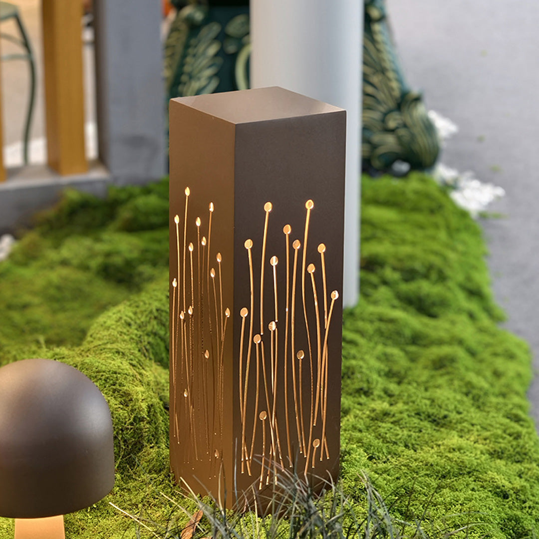 Modern Aluminum Pathway Bollard Light with Warm LED Glow
