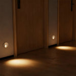 Round Flush Mount LED Step Light with Motion Sensor for Modern Staircases
