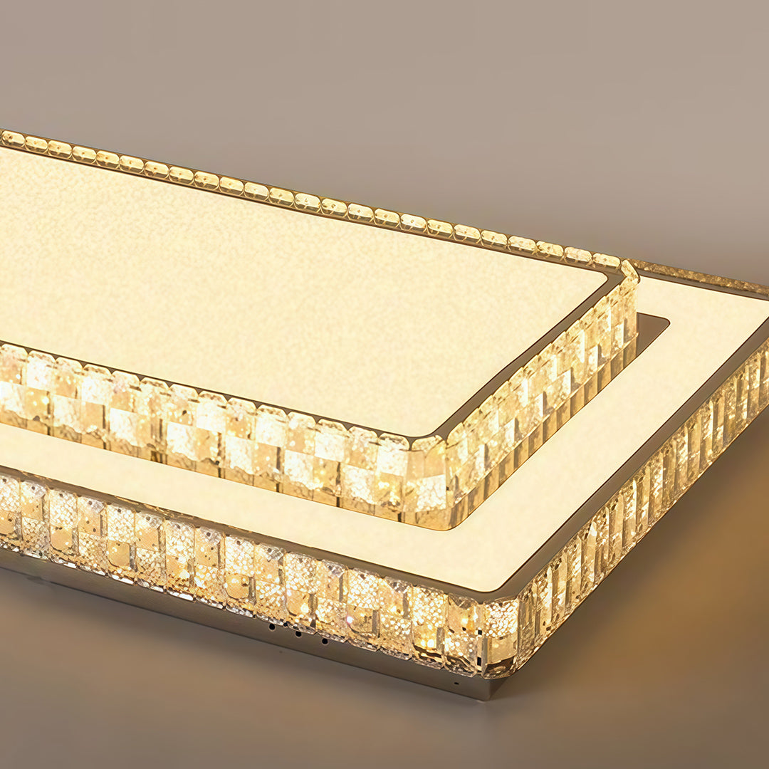 Lumière Crystal Flush Mount Ceiling Light in Chrome