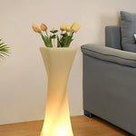 Nordic Illuminated Planter with Integrated LED Ambient Glow