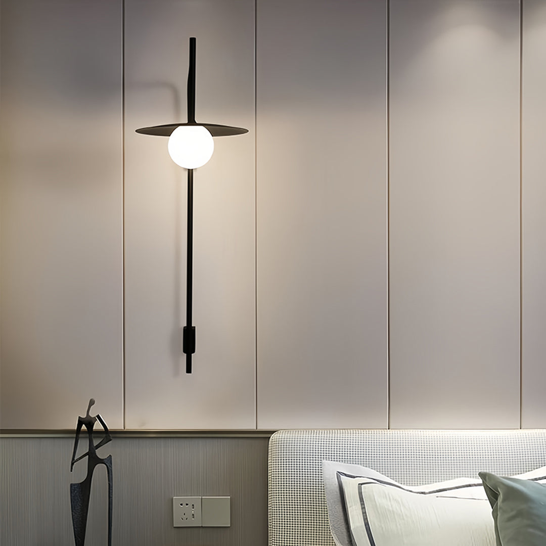Modern Industrial LED Wall Sconce with Adjustable Arm for Reading