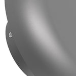Minimalist Geometric Outdoor Wall Sconce in Gray Die-Cast Aluminum