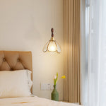 Ripple Glass Pendant Light in Copper Finish with Adjustable Hanging