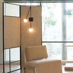 Linear Double Wall Sconce in Iron and Glass, Modern Minimalist Lighting