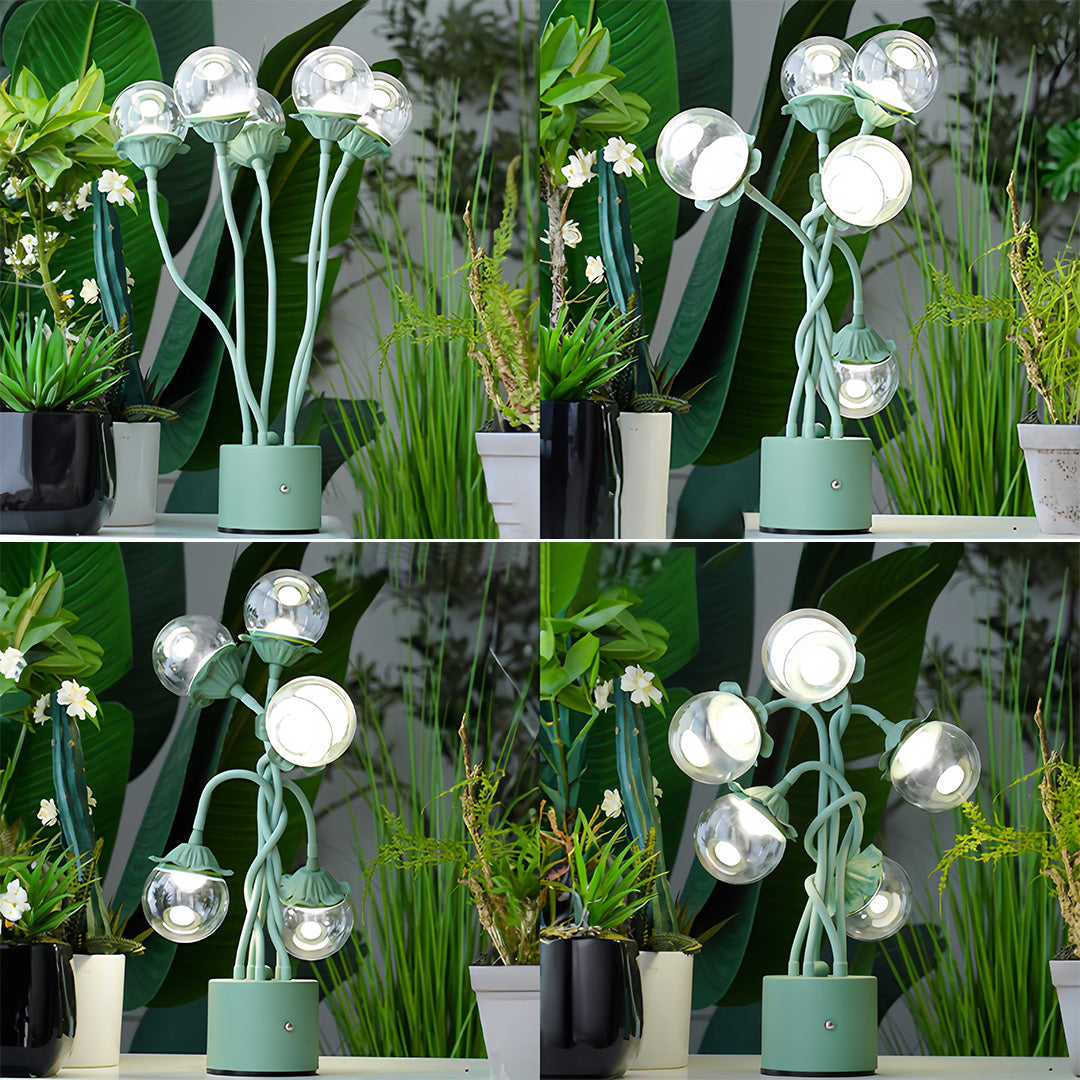 Bubble Table Lamp with Adjustable Stems – French Country LED Accent Light