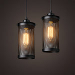 Industrial Iron Pendant Light with Three E27 Bulbs, Adjustable Chain