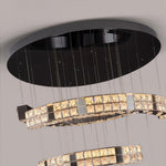 K9 Crystal Chandelier Modern Minimalist Ceiling Light with Adjustable Chain
