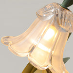 Melt Scented Wax Table Lamp in Vintage Green with Clear Glass Shade