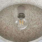 Semi Flush Ceiling Light in White, Yellow, or Red – Wabi-Sabi Japanese Style LED Ceiling Lamp for Zen Interiors