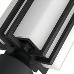 Retro Black Aluminum Bollard Path Lights with Frosted Glass for Garden Walkways