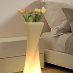 Nordic Illuminated Planter with Integrated LED Ambient Glow