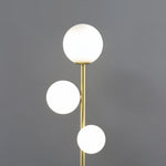 Aurelia Triple Globe Floor Lamp – Modern Sculptural Standing Light in Gold, Black, or White