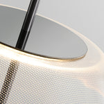 Spectrum Clear Glass Pendant Light for Kitchen Island, Modern LED Hanging Lamp