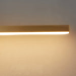 Italian Minimalist Brass LED Wall Sconce with Acrylic Diffuser