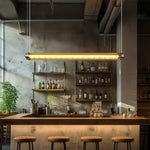 Linear LED Pendant Light with Vintage Industrial Design
