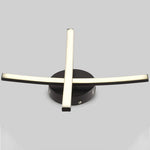 Aura Dual LED Semi Flush Mount Ceiling Light with Rotating Strips