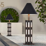 Industrial Perforated Cylindrical Bollard Light for Pathways