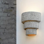 Cement Wall Sconce with Upward Light for Modern Interiors
