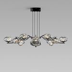 Modern LED Chandelier with Magic Bean Glass Shades – 9 or 16 Lights