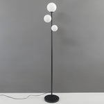 Aurelia Triple Globe Floor Lamp – Modern Sculptural Standing Light in Gold, Black, or White