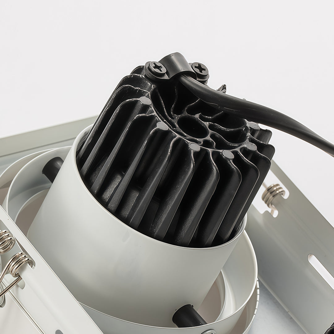 Recessed LED Spotlight with Anti-Glare Trim, Modern Architectural Downlight