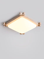Xavren Travertine LED Flush Mount Ceiling Light for Modern Interiors