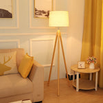 York Tripod Wooden Floor Lamp