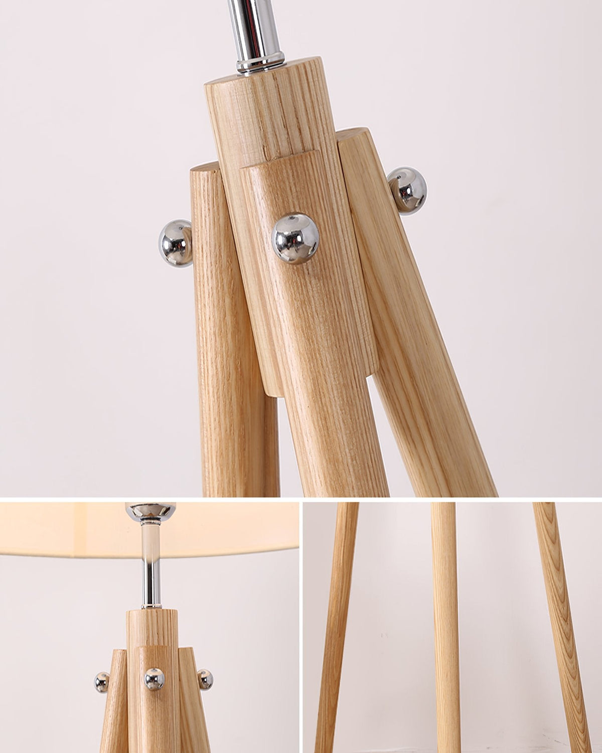 York Tripod Wooden Floor Lamp