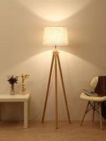 York Tripod Wooden Floor Lamp