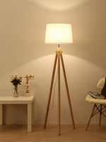 York Tripod Wooden Floor Lamp