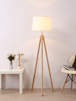 York Tripod Wooden Floor Lamp