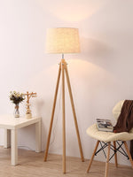 York Tripod Wooden Floor Lamp