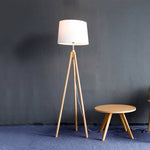 York Tripod Wooden Floor Lamp