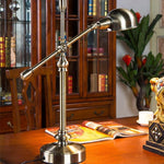 Mid-Century Modern Dome Desk Lamp with Adjustable Arm in Copper Finish