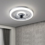 Aura 20" LED Ceiling Fan with Remote Control – Modern Flush Mount Light for Bedroom & Living Room