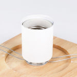 Small House LED Table Lamp in Natural Wood and Frosted Glass for Kids' Rooms