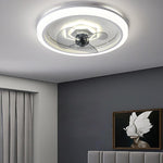 Aura 20" LED Ceiling Fan with Remote Control – Modern Flush Mount Light for Bedroom & Living Room