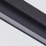 Linear LED Flush Mount Ceiling Light in Black Aluminum