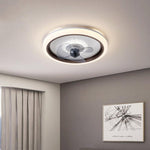 Aura 20" LED Ceiling Fan with Remote Control – Modern Flush Mount Light for Bedroom & Living Room