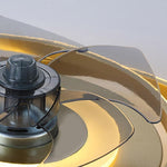 Aurelia Dual-Ring LED Ceiling Fan with Remote Control in Gold or Black
