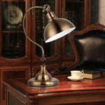 Antique Metallic Desk Lamp Gooseneck