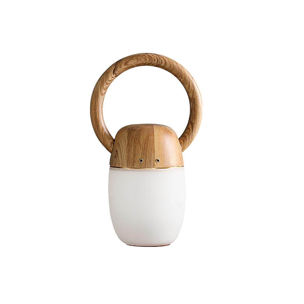 Zen Buddha Portable Table Lamp – Handcrafted Wooden LED Accent Light