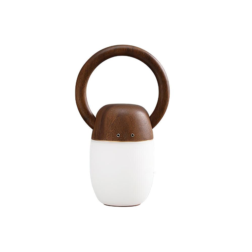 Zen Buddha Portable Table Lamp – Handcrafted Wooden LED Accent Light